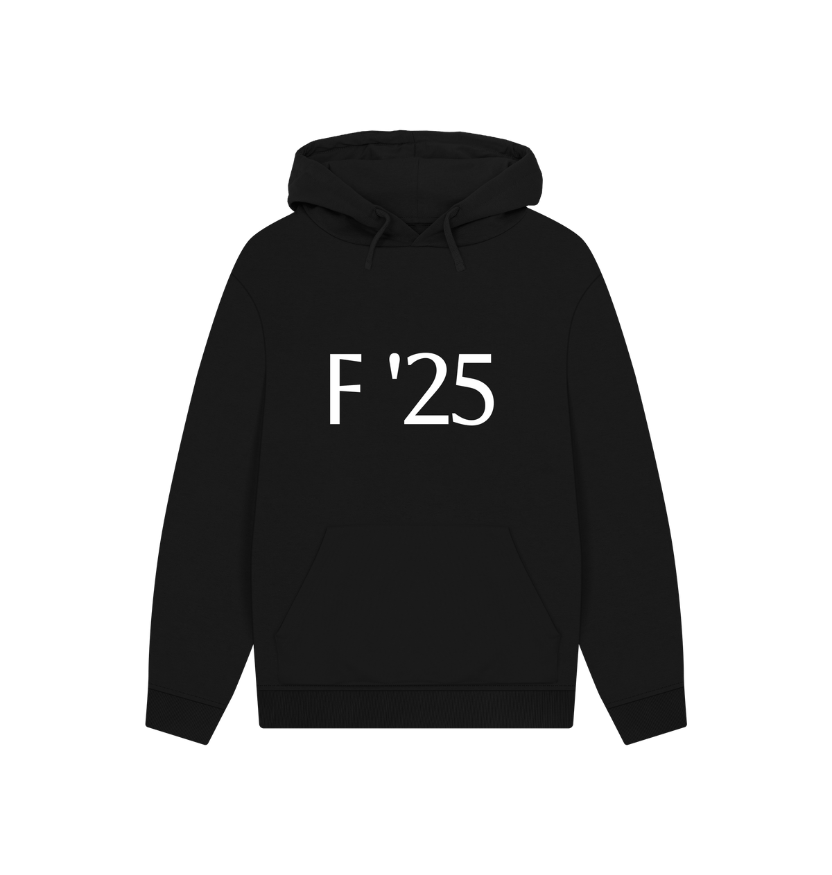 Black Printed Hoody Front
