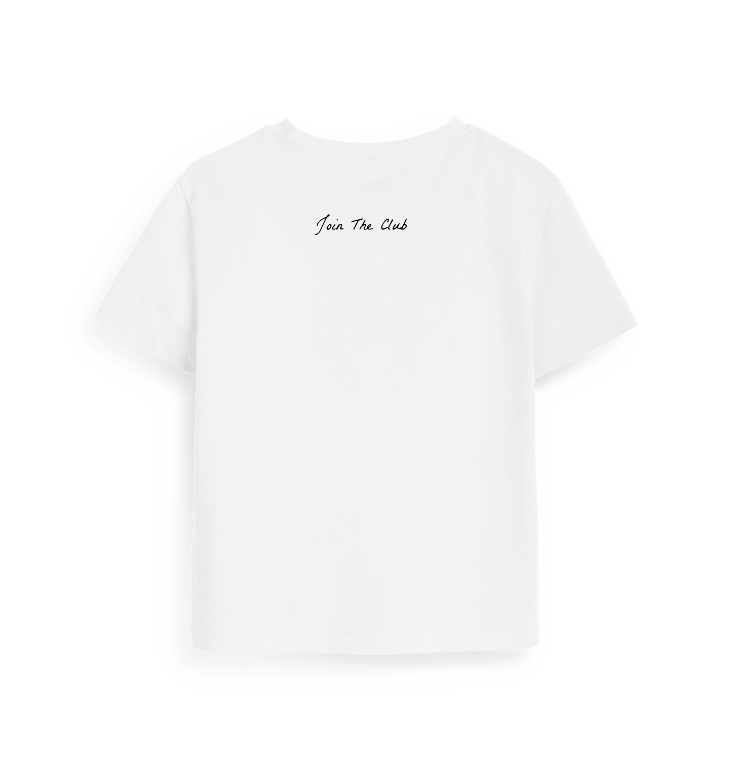 White Printed T-shirt Back