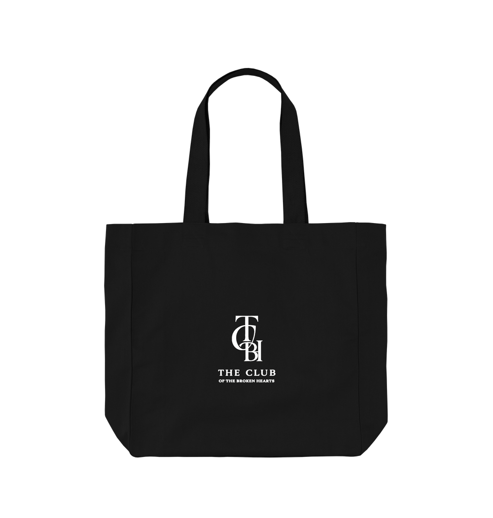 Black Printed Bag Front