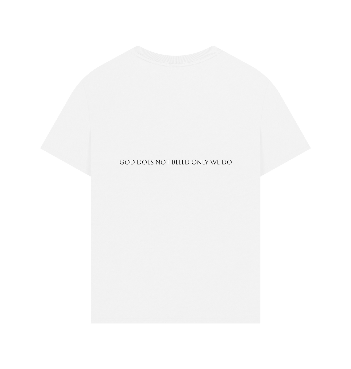 White Printed T-shirt Back