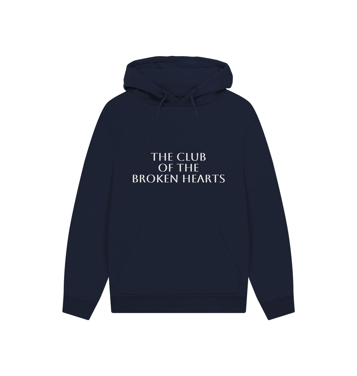 Navy Printed Hoody Front