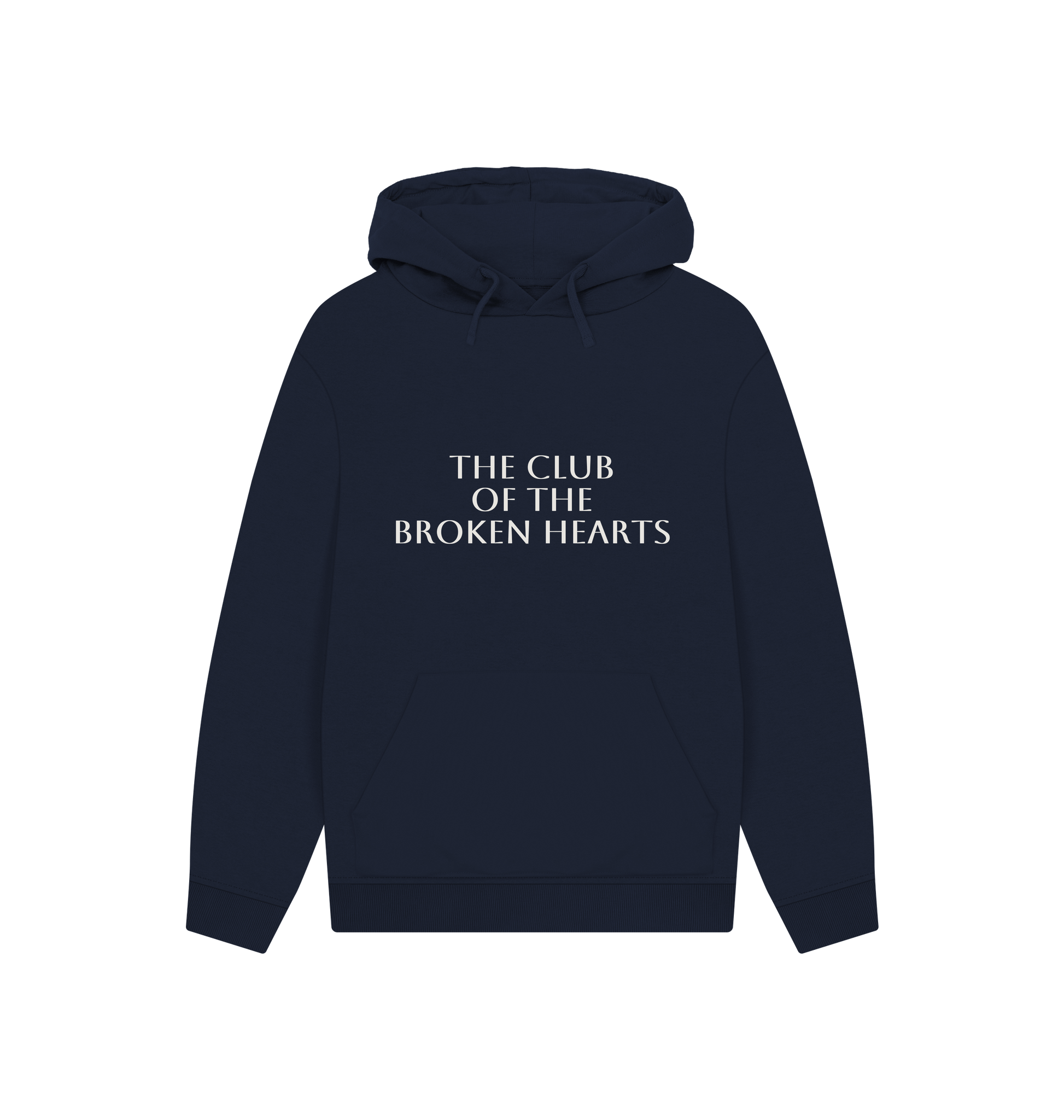 Navy Printed Hoody Front
