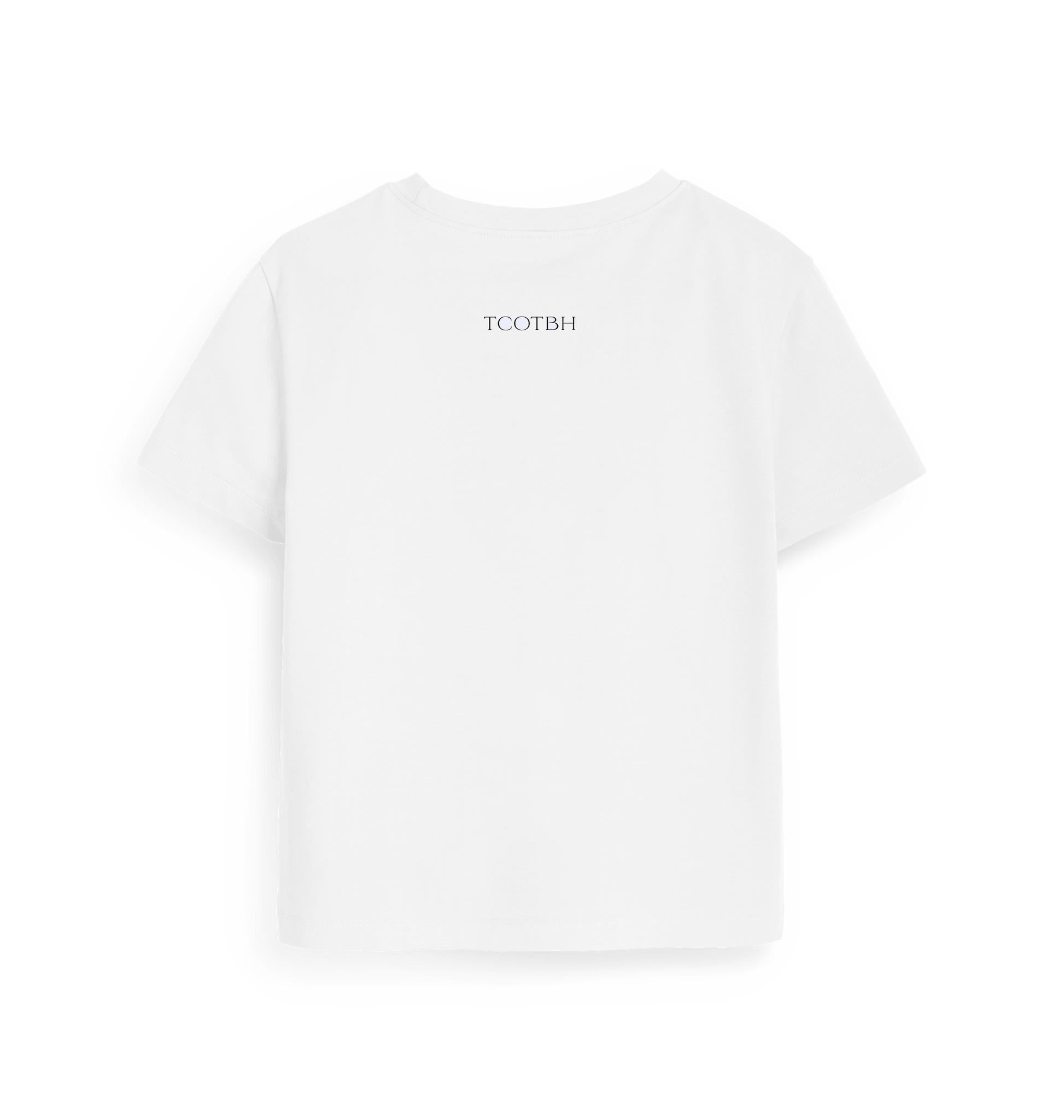 White Printed T-shirt Back