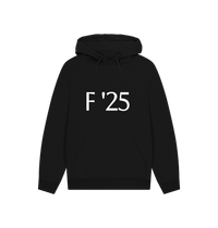 Black Printed Hoody Front