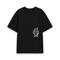 Black Printed T-shirt Back