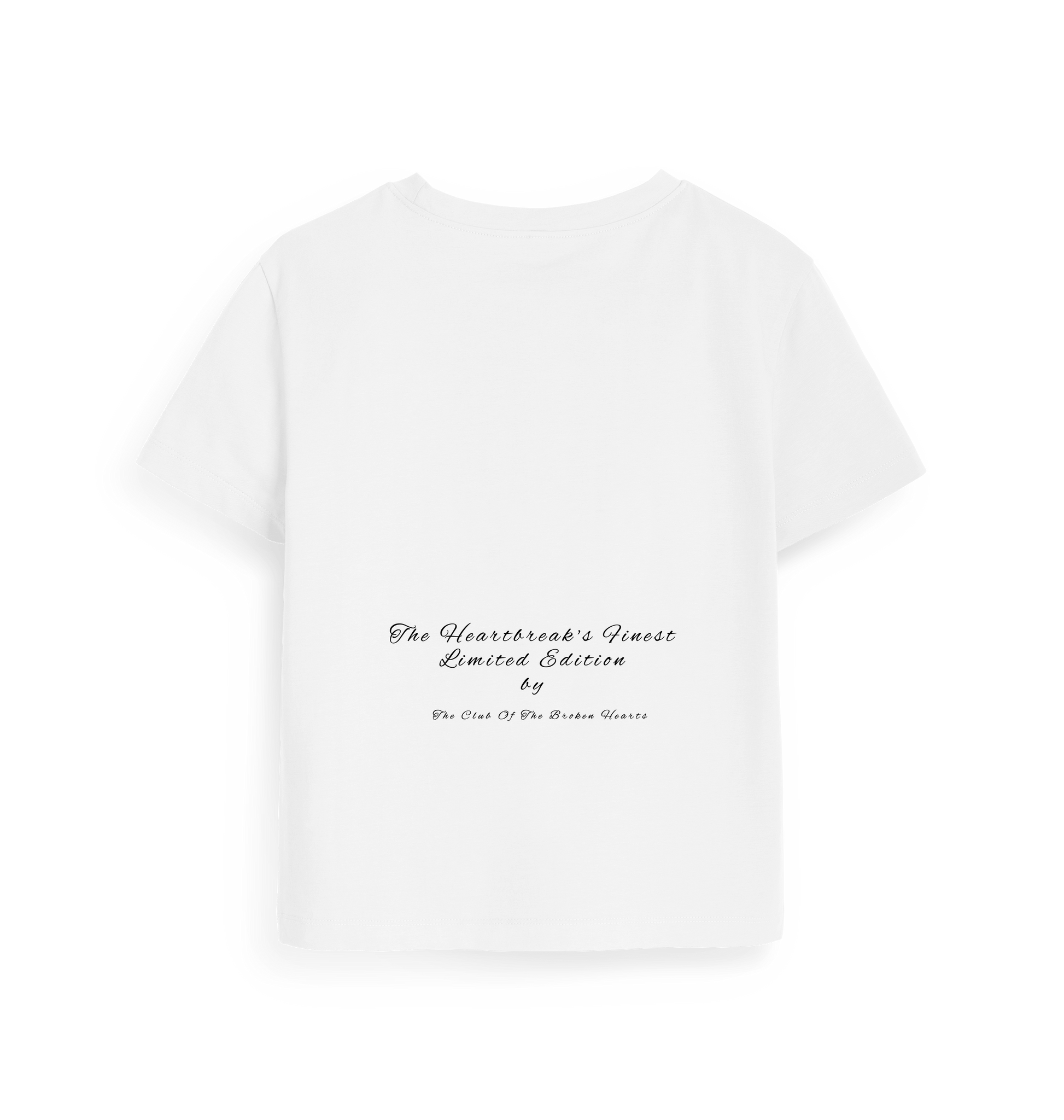White Printed T-shirt Back