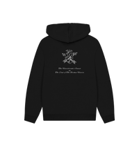 Black Printed Hoody Back