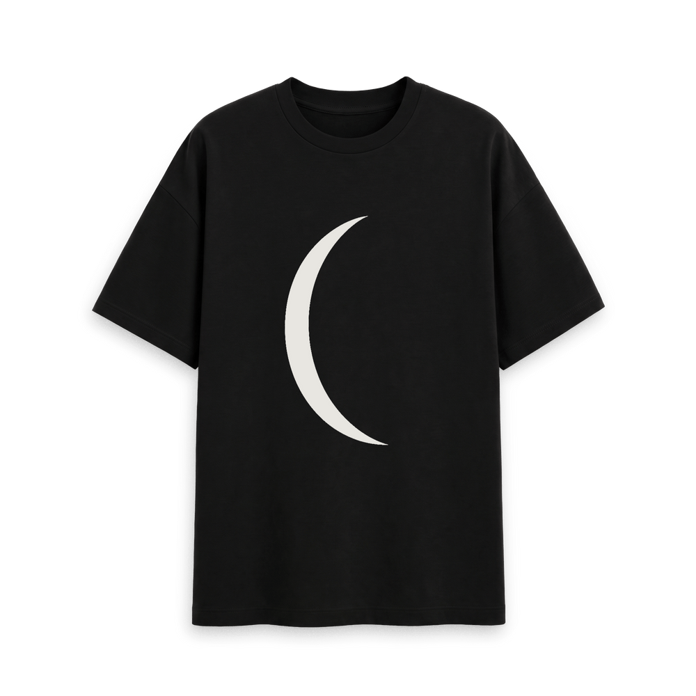 Black Printed T-shirt Front