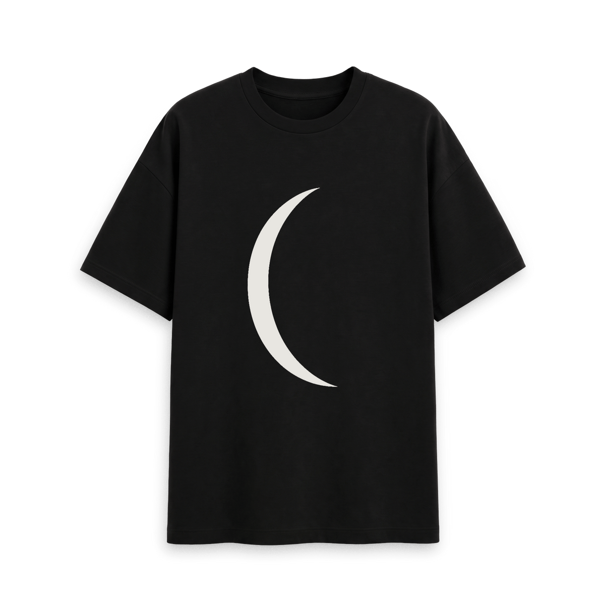Black Printed T-shirt Front