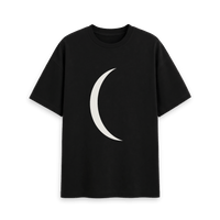 Black Printed T-shirt Front