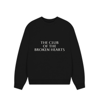 Black Printed Sweater Front