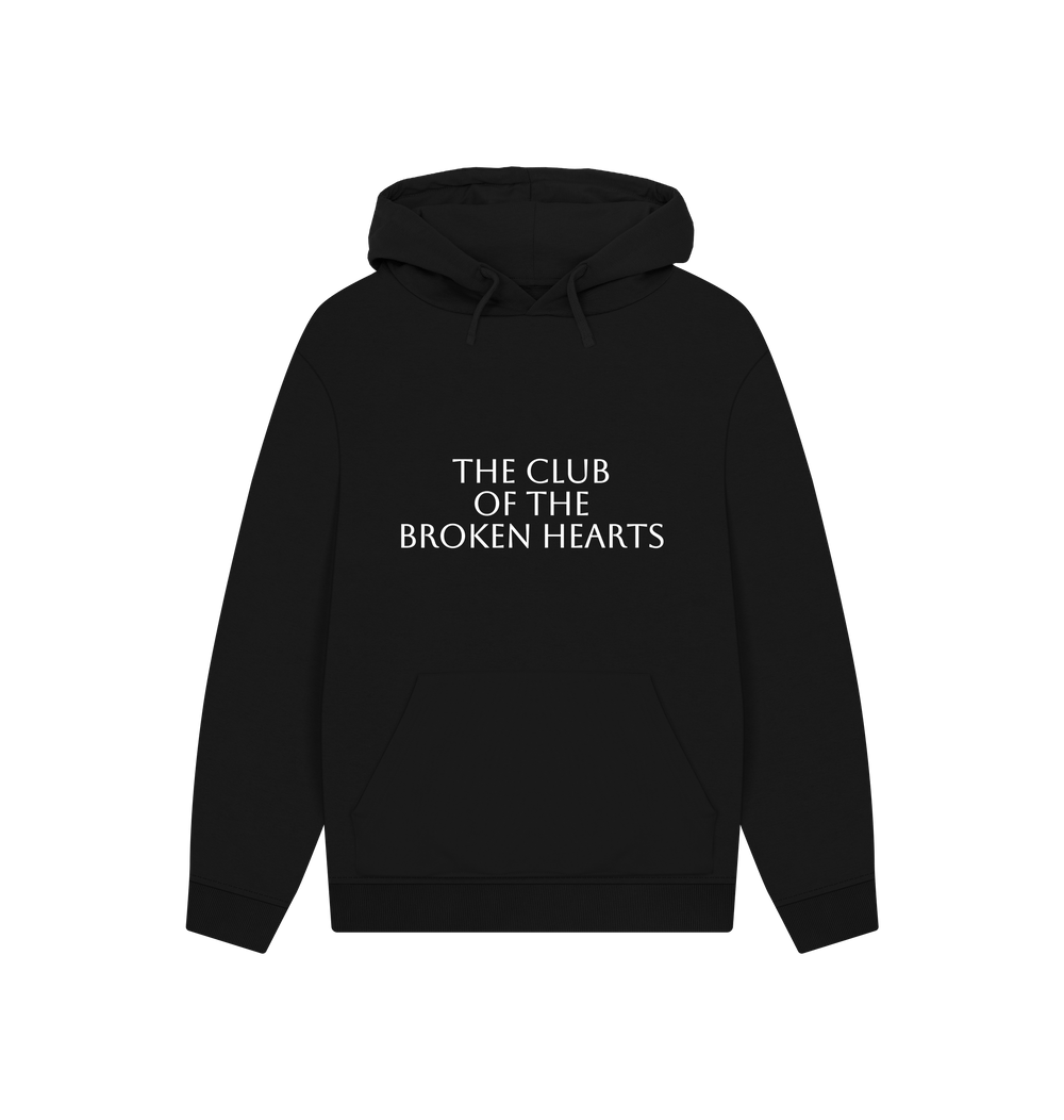 Black Printed Hoody Front