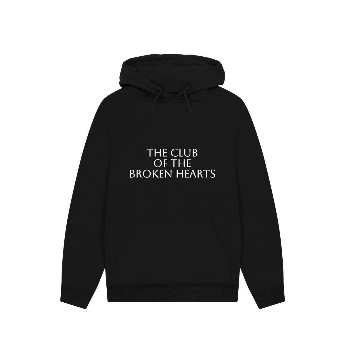 Black Printed Hoody Front