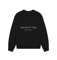 Black Printed Sweater Back