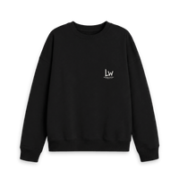 Black Printed Sweater Front