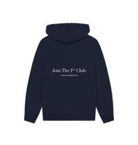 Navy Printed Hoody Back