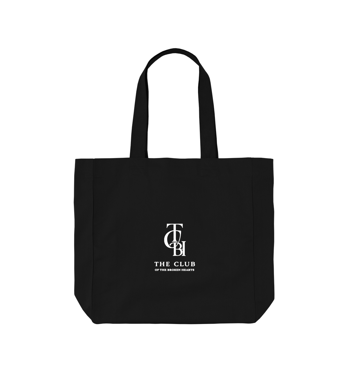 Black Printed Bag Front