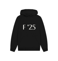 Black Printed Hoody Front
