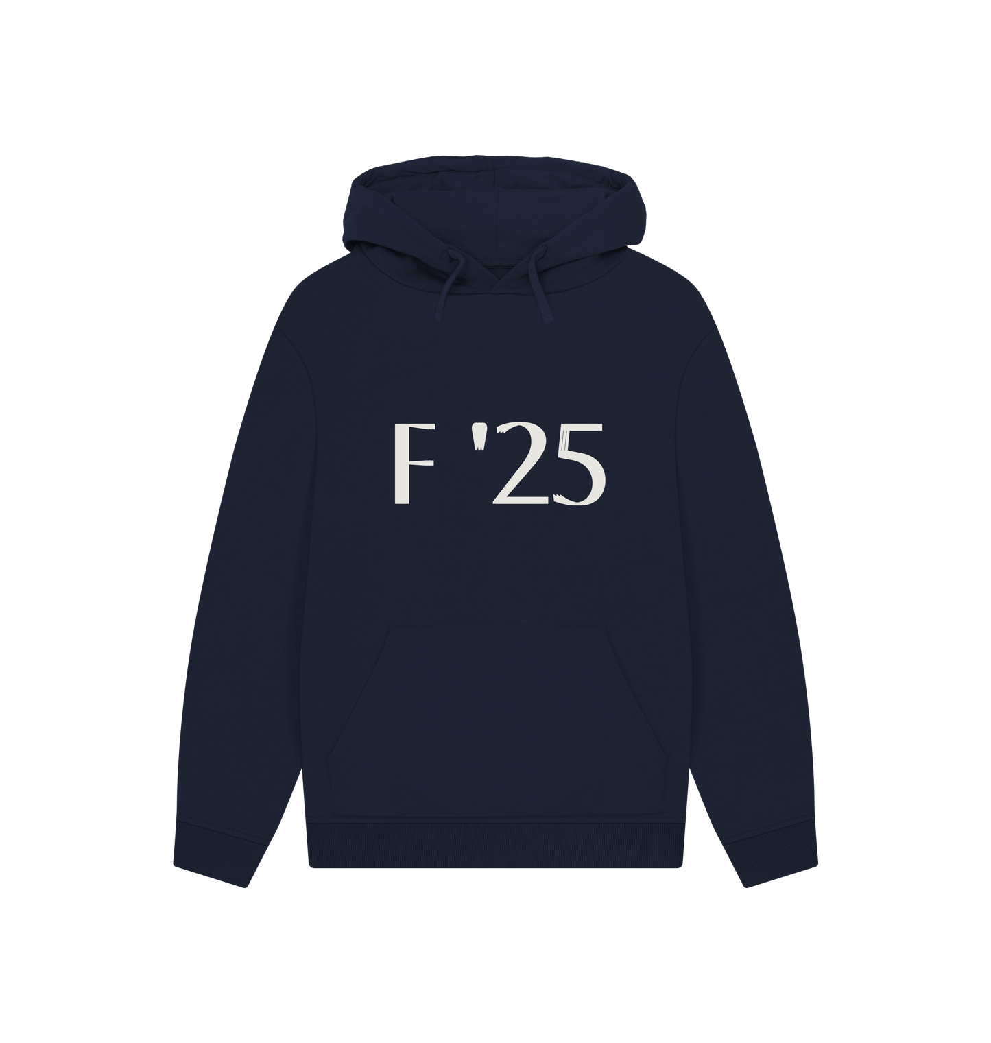 Navy Printed Hoody Front
