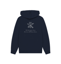 Navy Printed Hoody Back
