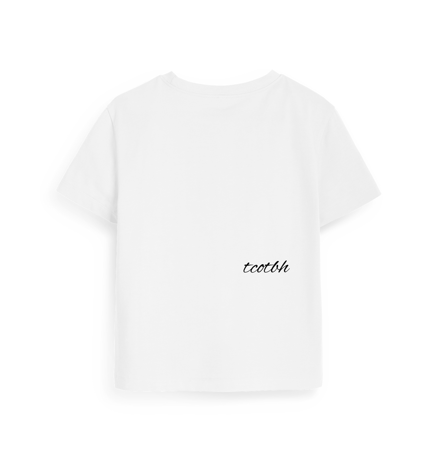 White Printed T-shirt Back