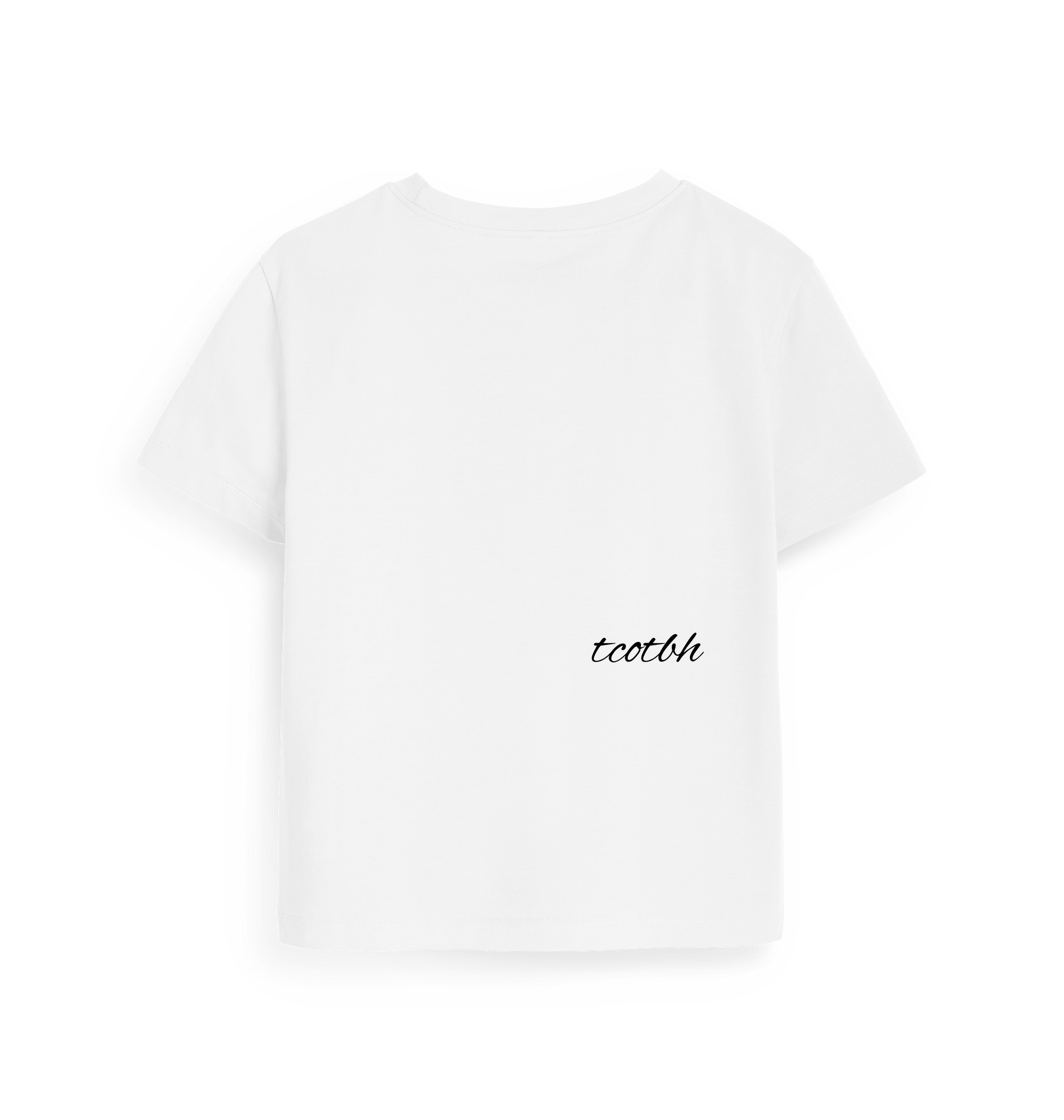 White Printed T-shirt Back