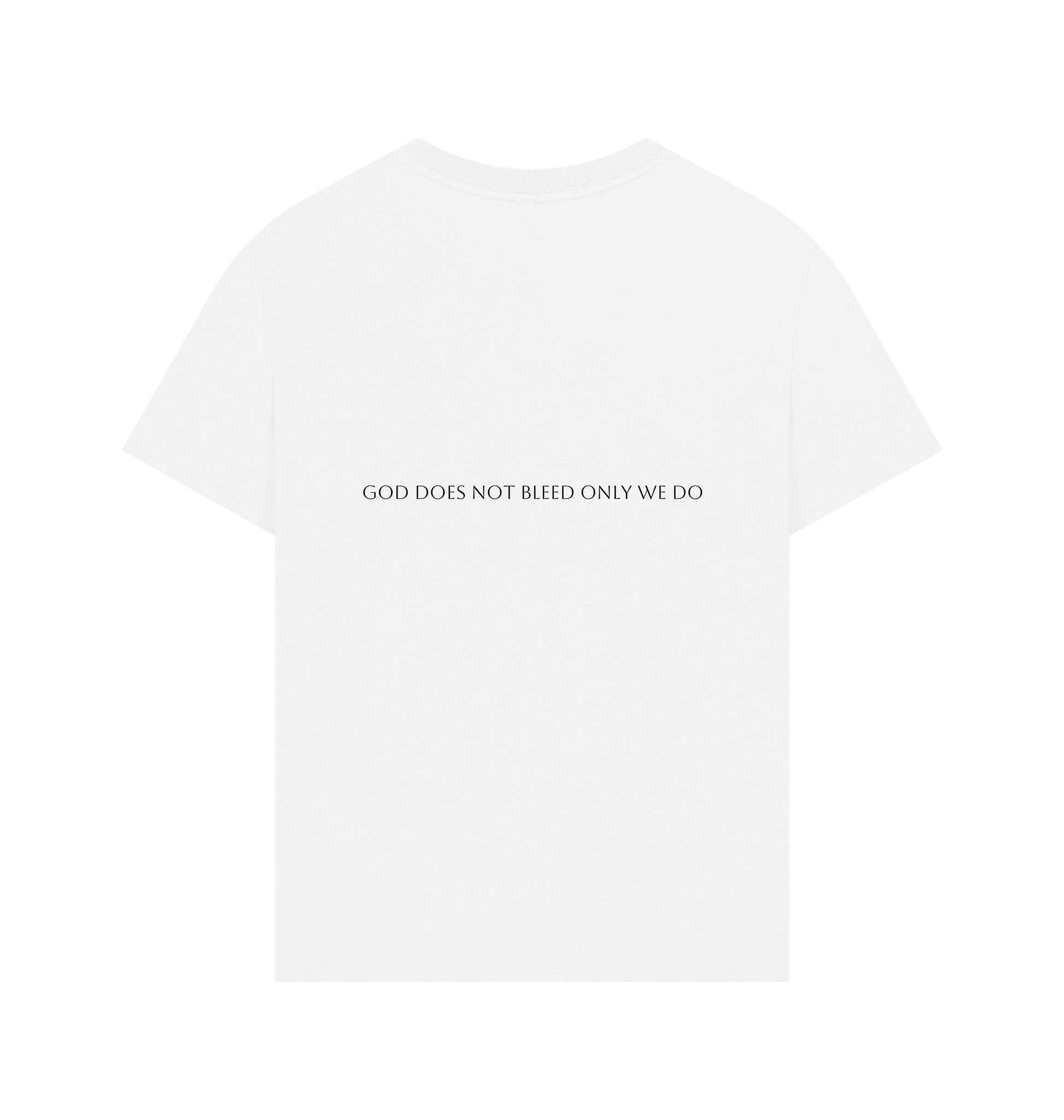 White Printed T-shirt Back