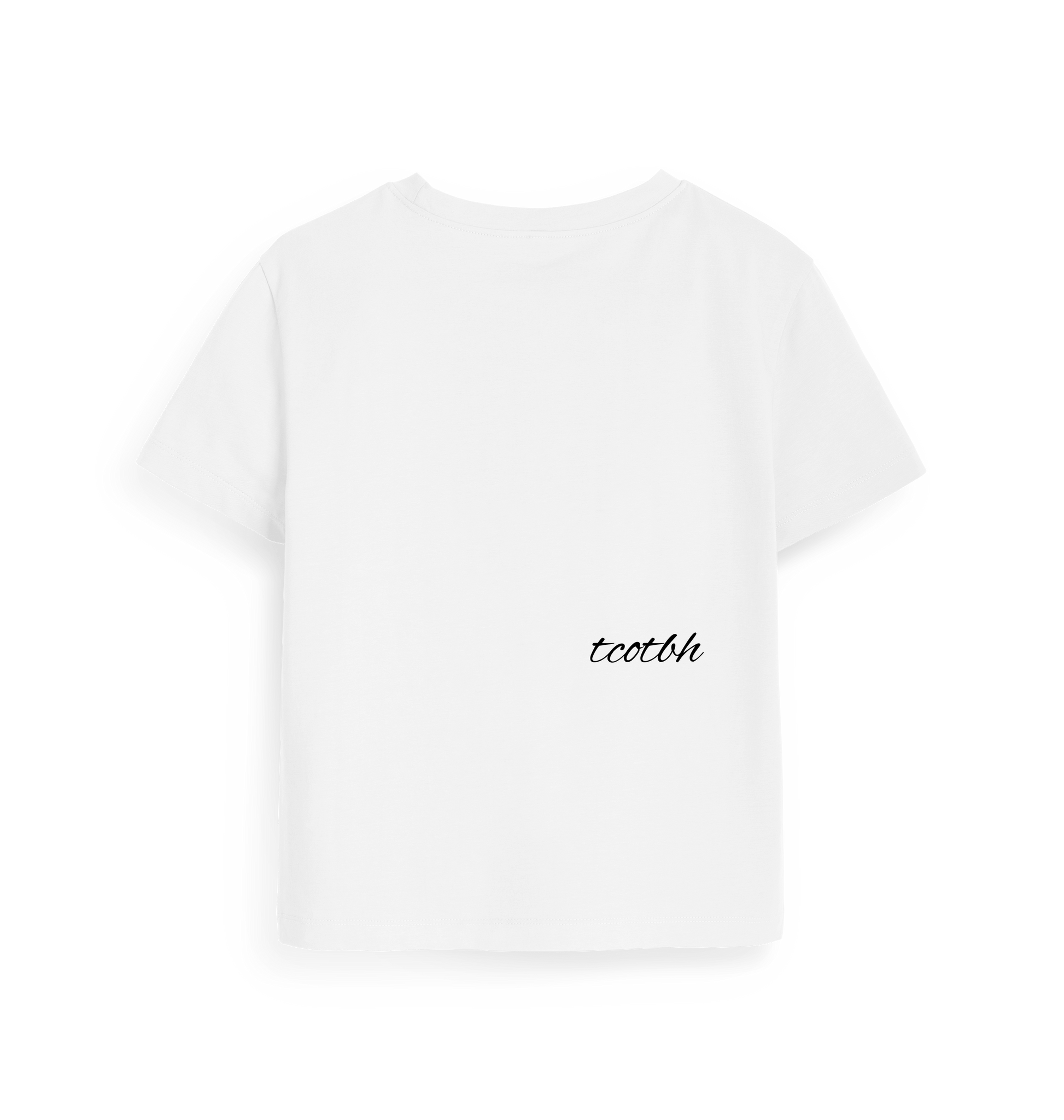White Printed T-shirt Back